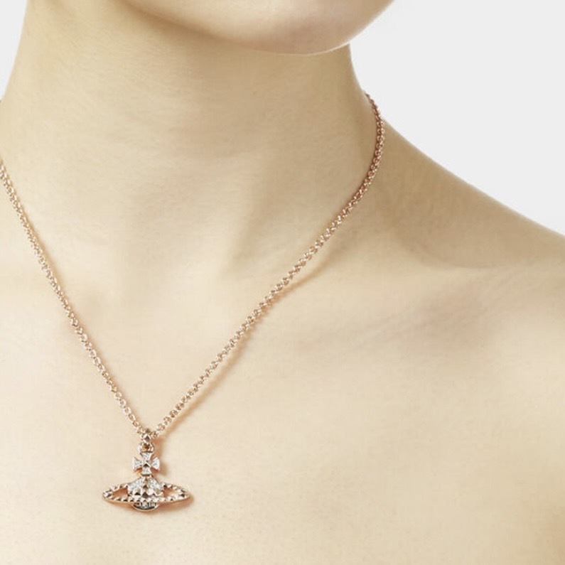 <限時開團🌙> VIVIENNE WESTWOOD MAYFAIR 鉚釘平面土星 黃銅 女款 玫瑰金色