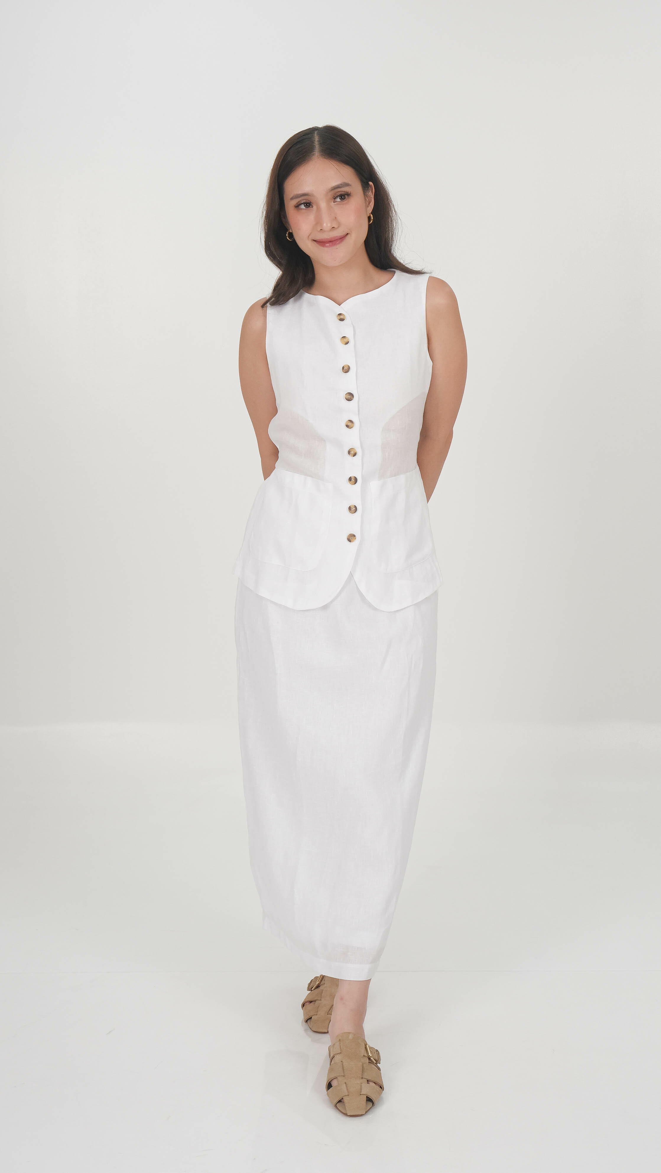 Ronnie Linen Set - White
