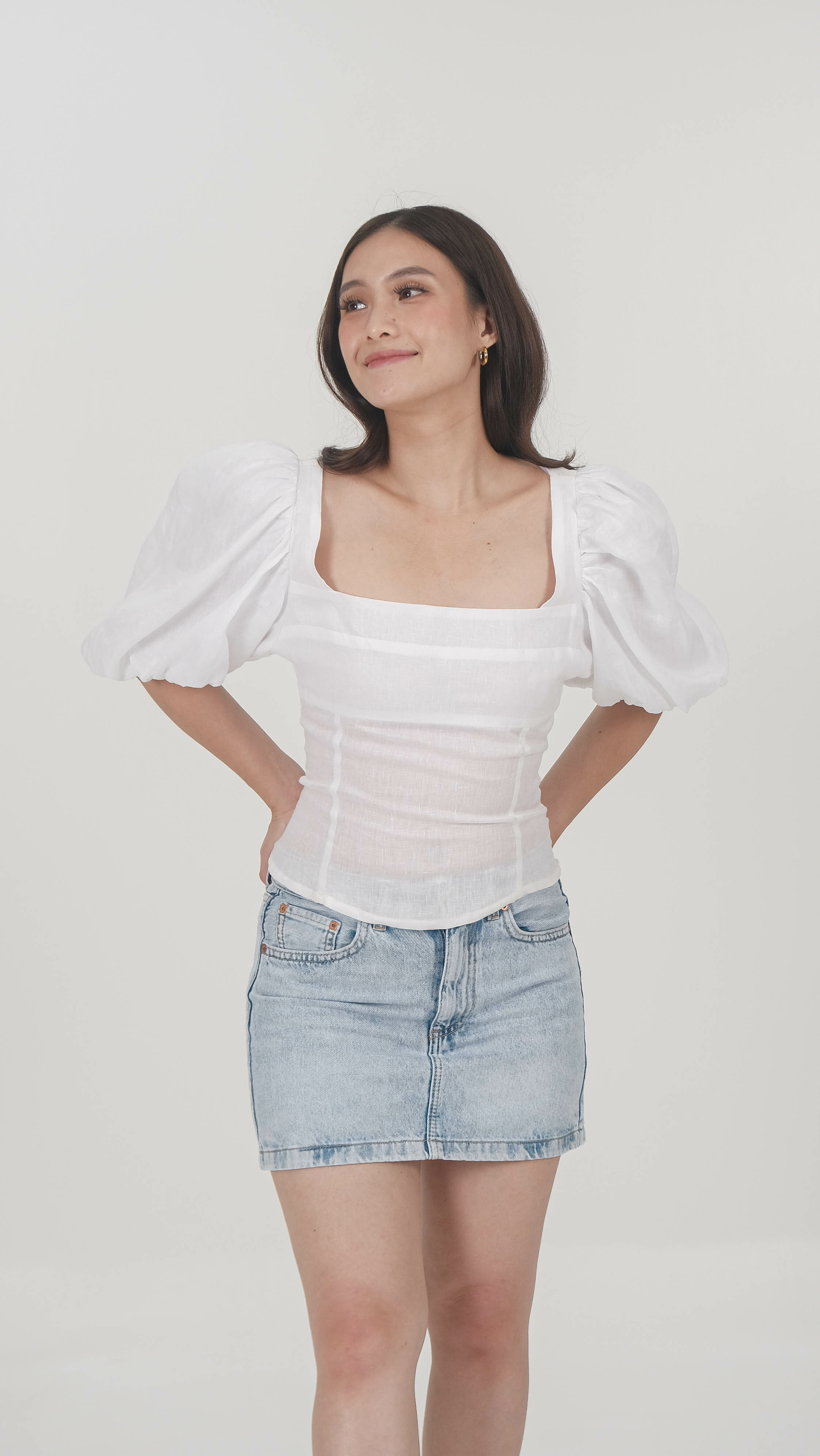 Devon Pure Linen Top