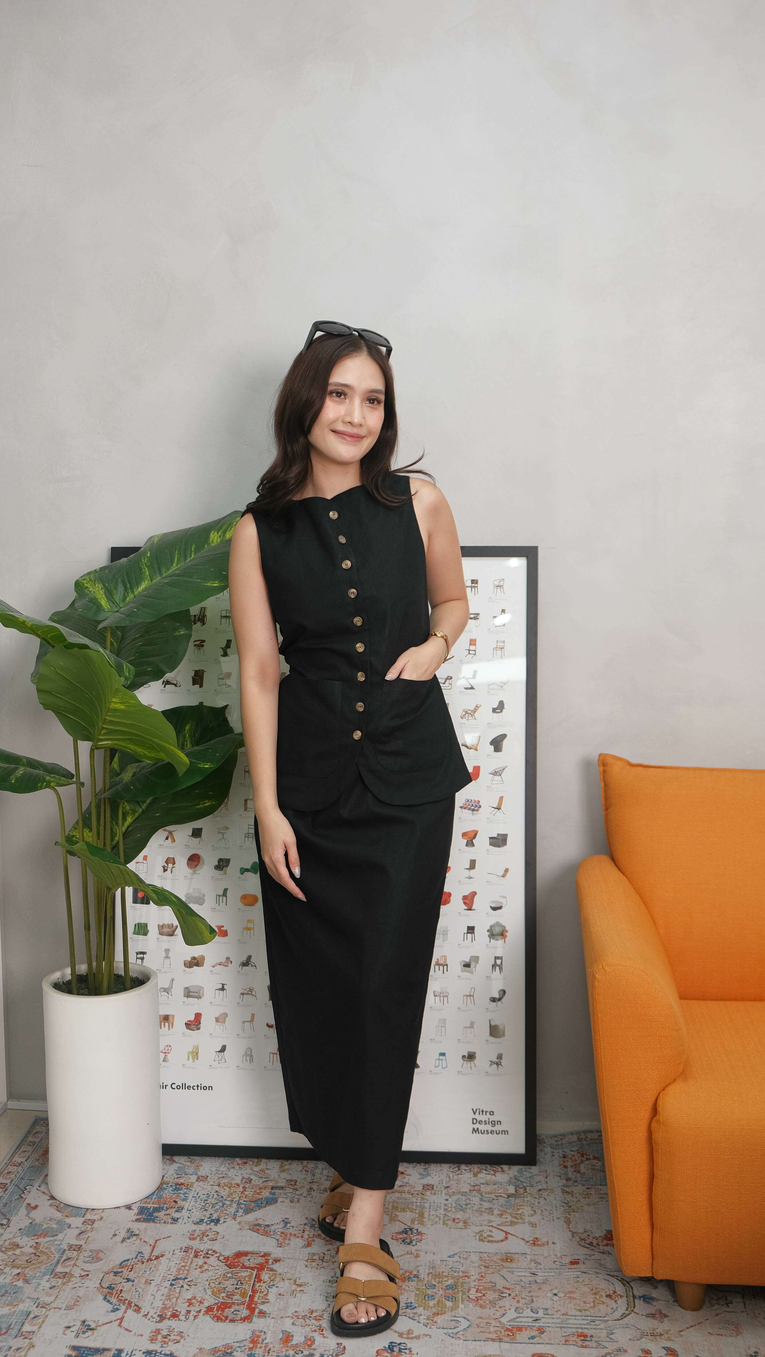 Ronnie Linen Set - Black