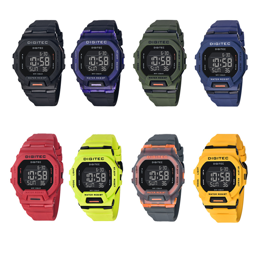 【DIGITEC 數碼科技】 DG-5169T 繽紛色彩 百搭 電子錶