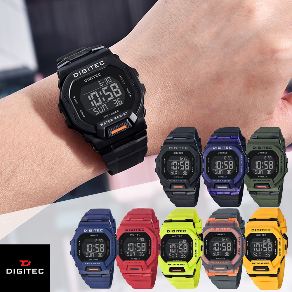 【DIGITEC 數碼科技】 DG-5169T 繽紛色彩 百搭 電子錶