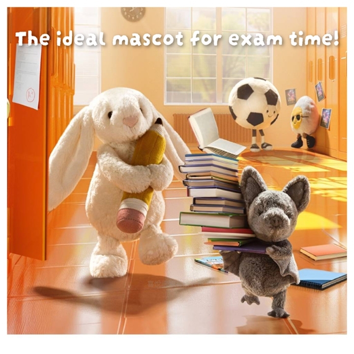 【樂森藥局】英國 Jellycat Bashful Bunny with Pencil 鉛筆甜心小兔、絨毛玩偶