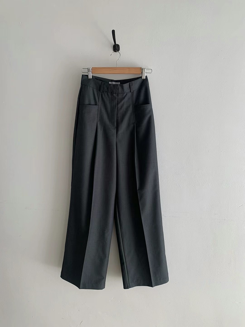 [現貨] 雙口袋落地西裝褲 [ 3色 / S ]