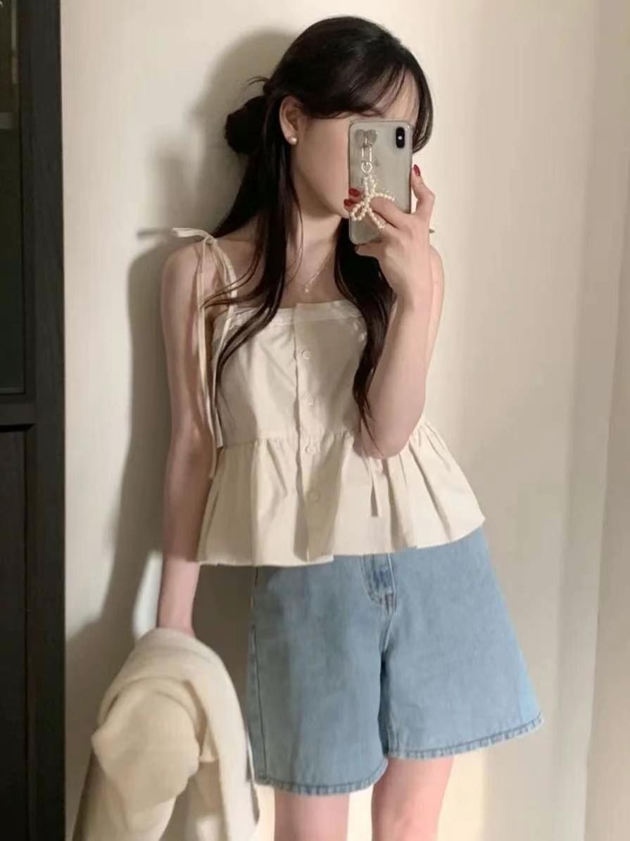 KR SMALL GIRL LACE RIBBON TOP (3 COLORS)