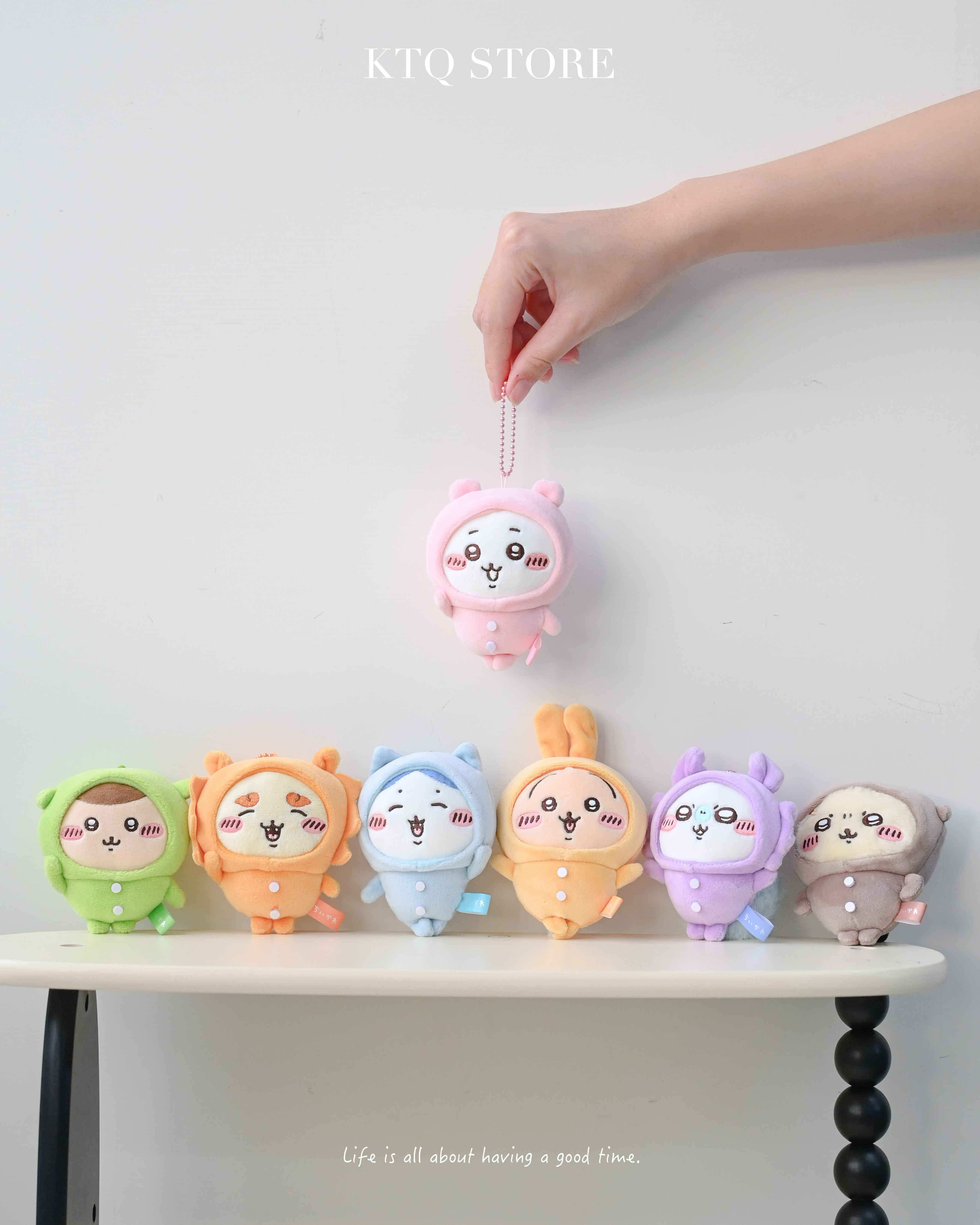 KTQ STORE ‧ 日本 天貓旗艦店 Chiikawa 吉伊卡哇 睡衣派對二代 吊飾 娃娃
