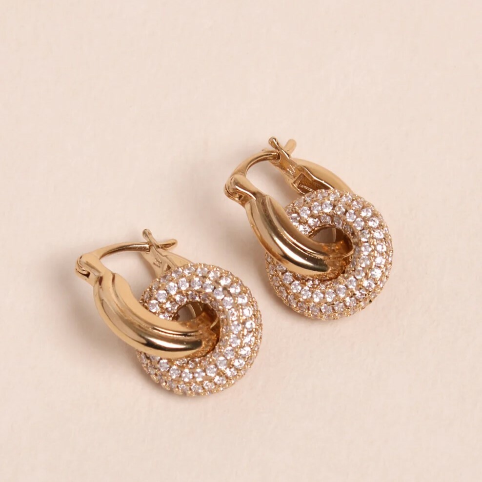 1WK0708-186 [WAEKURA] Earrings Luna Gold  (A-LX-E)