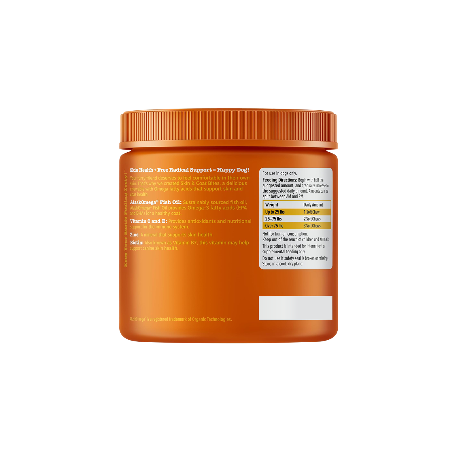 Zesty Paws 犬用Omega皮毛護理咀嚼軟粒