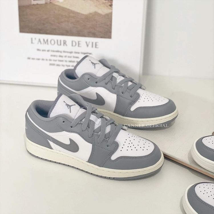 ΑΙR JΟRDΑΝ 1 復古灰 奶油底 淺灰 灰白 煙灰 553560-053 553558-053 男女