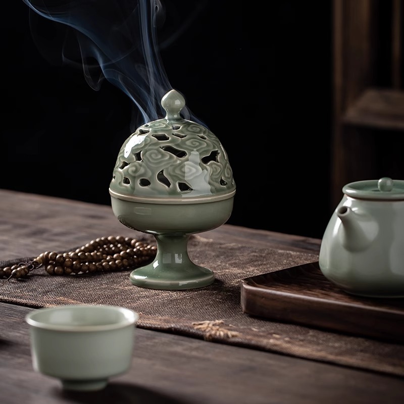 松青祥雲薰香爐(F1)