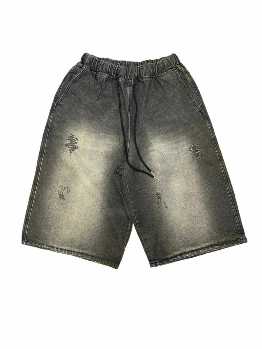 洗水破洞牛仔短褲 P2864