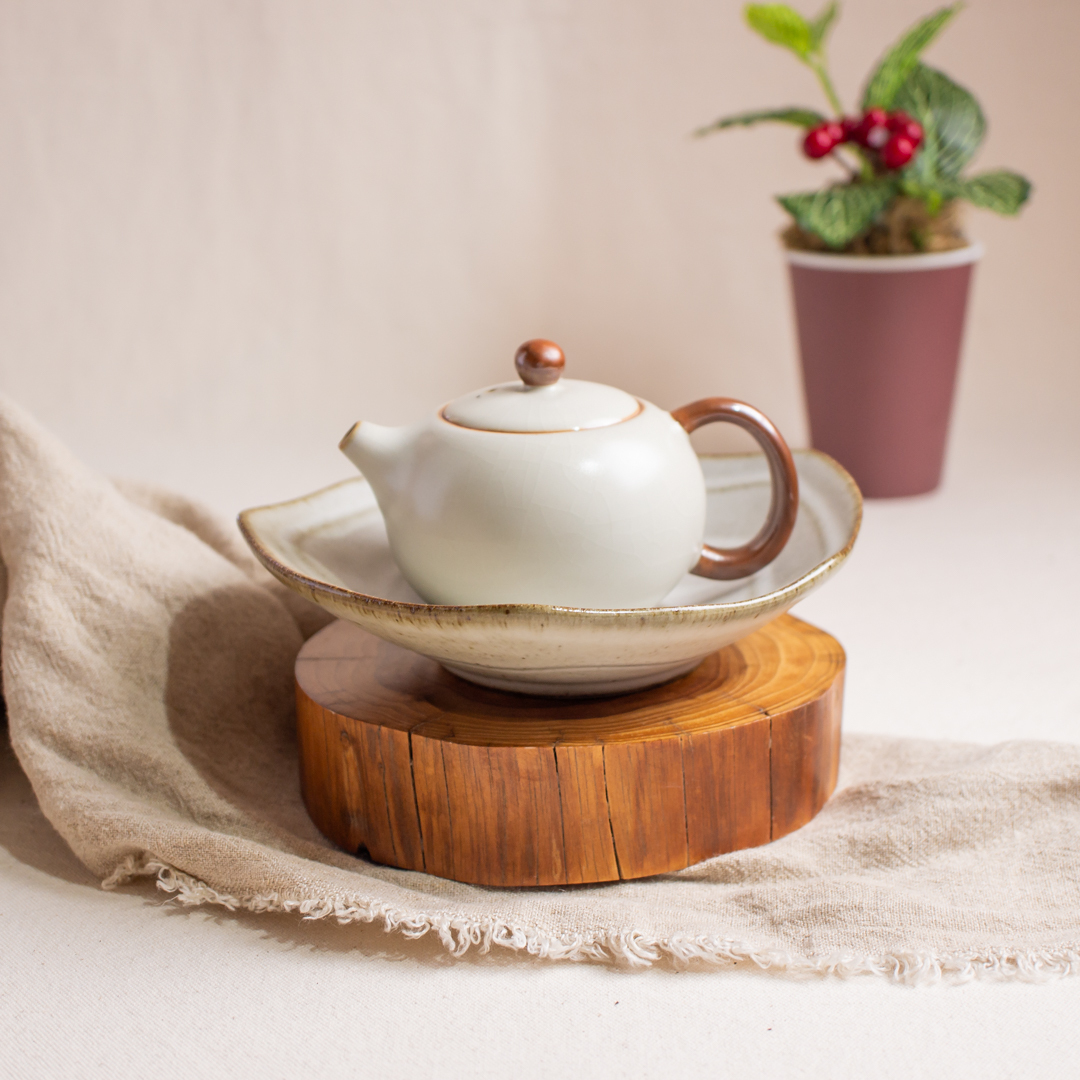 汝窯壺承（二色）