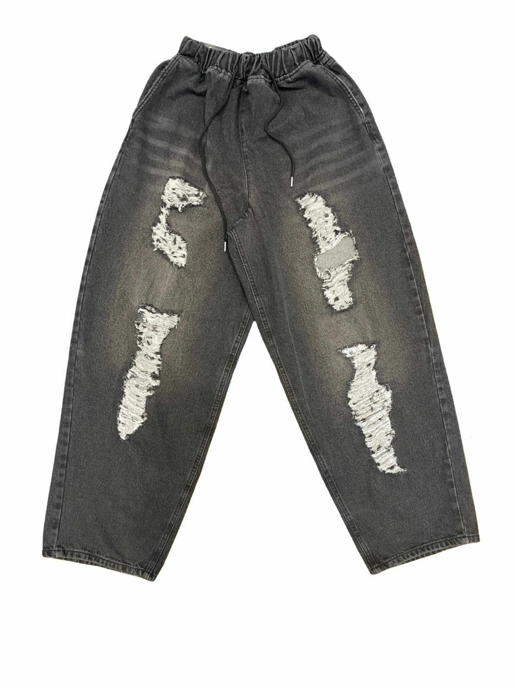 洗水破洞鬆身牛仔褲 P2862