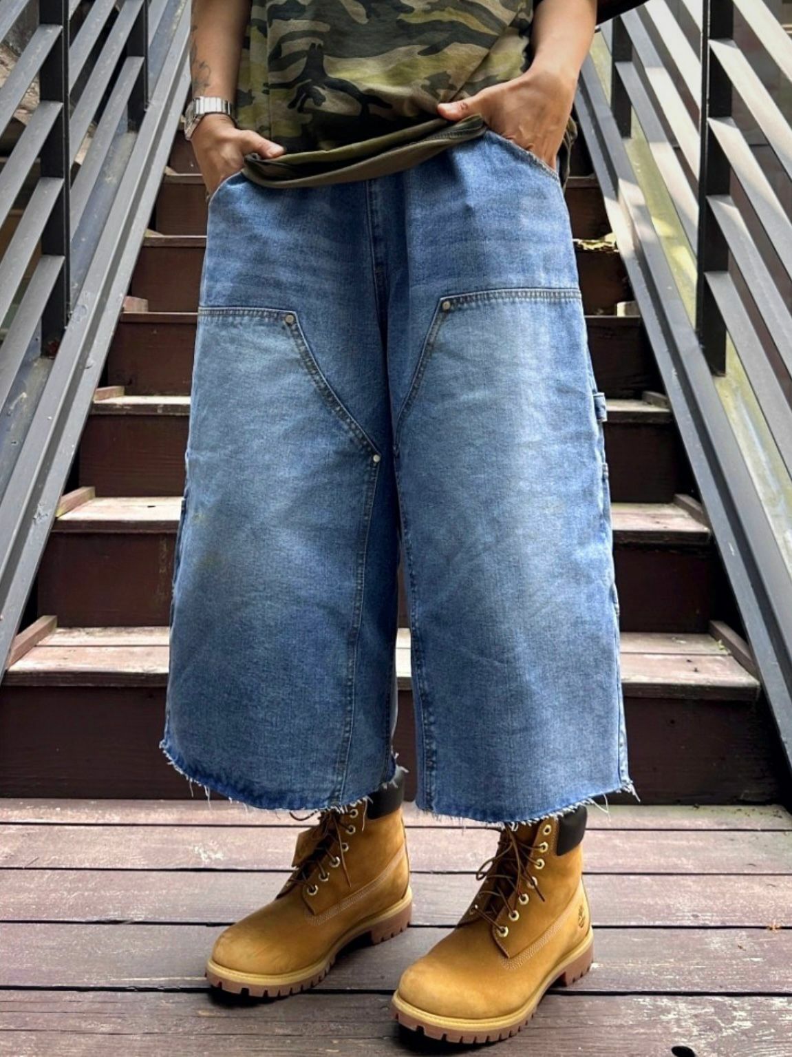 洗水牛仔短褲 P2868