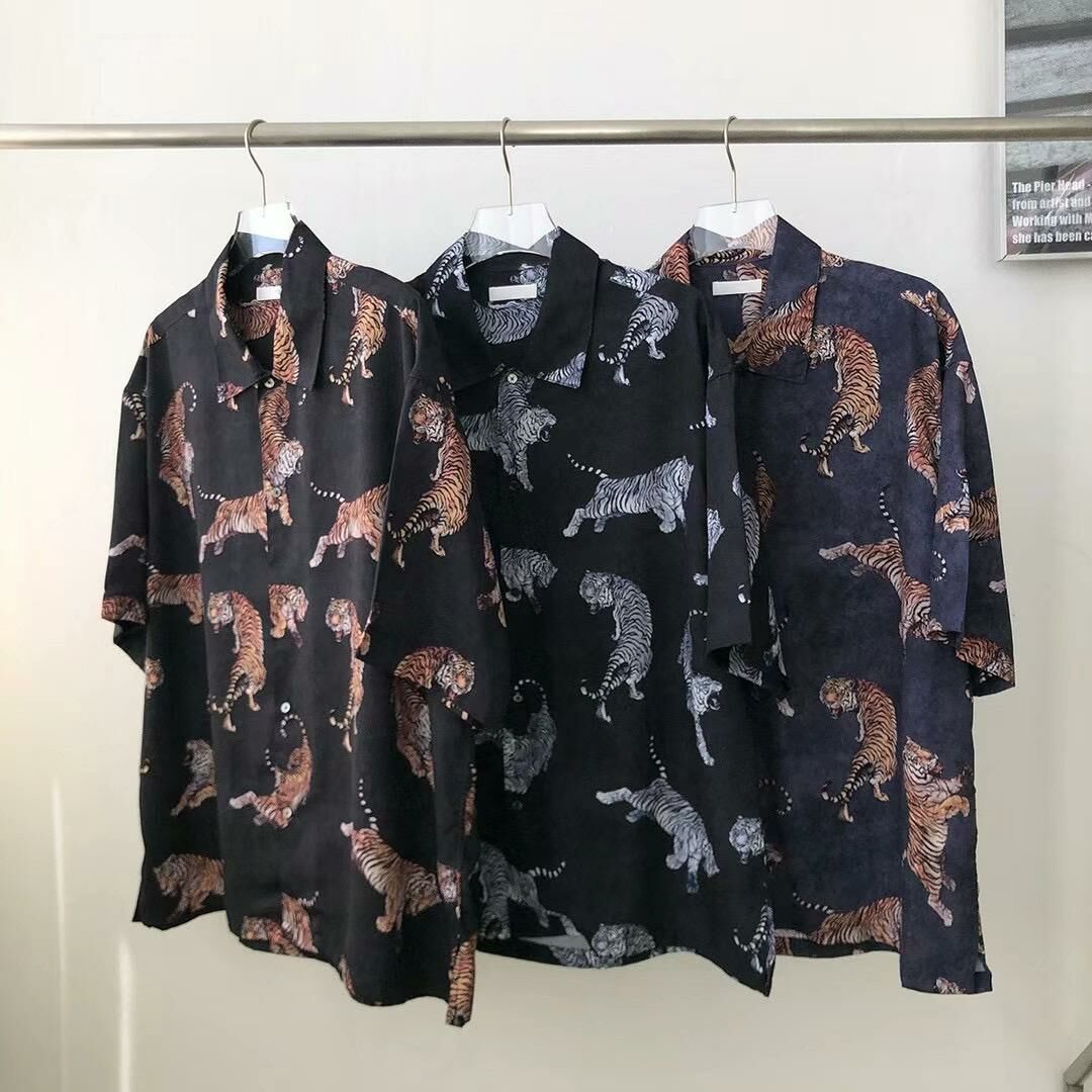 老虎圖案短袖恤衫 SLOWER-001S