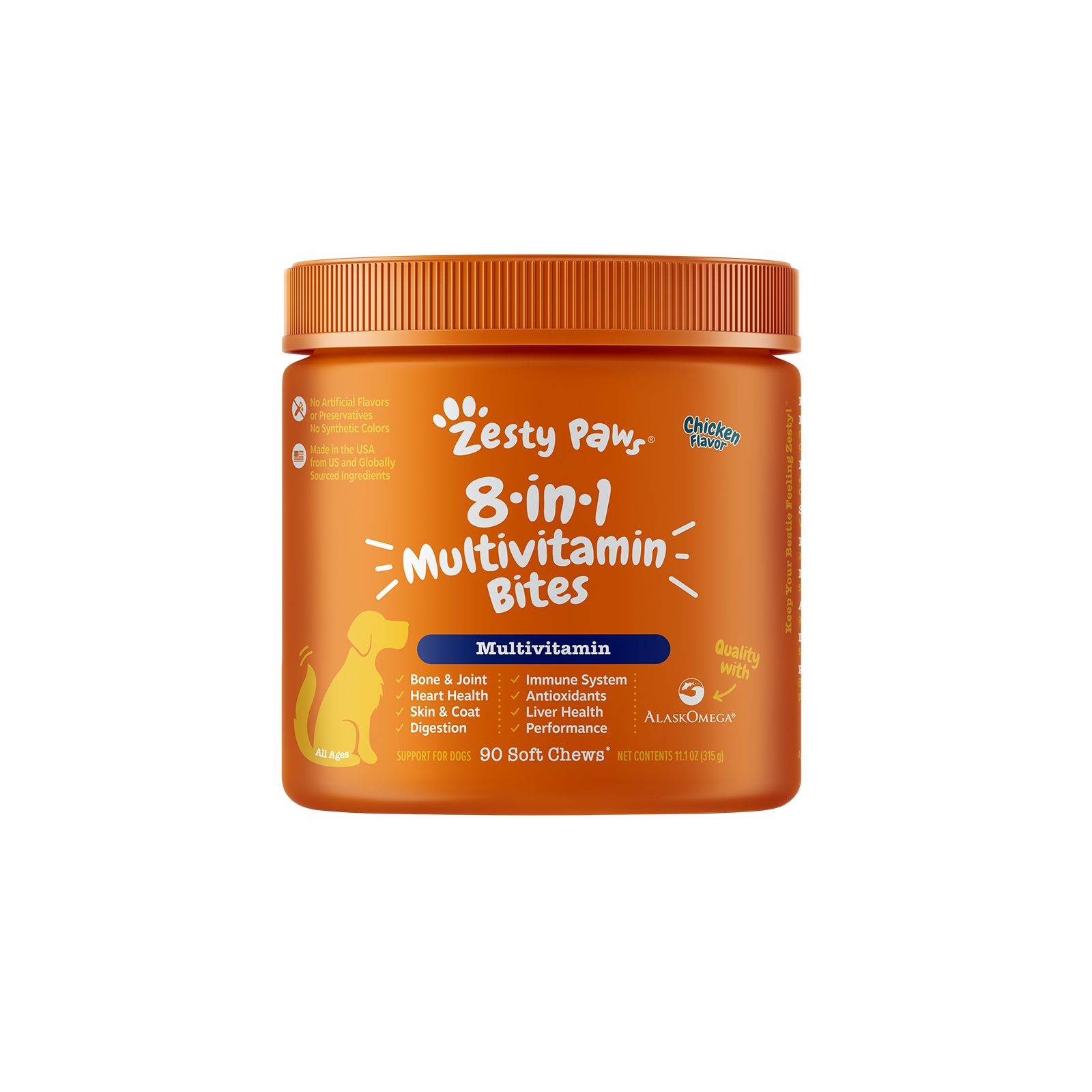 Zesty Paws 犬用8合1多功能咀嚼軟粒