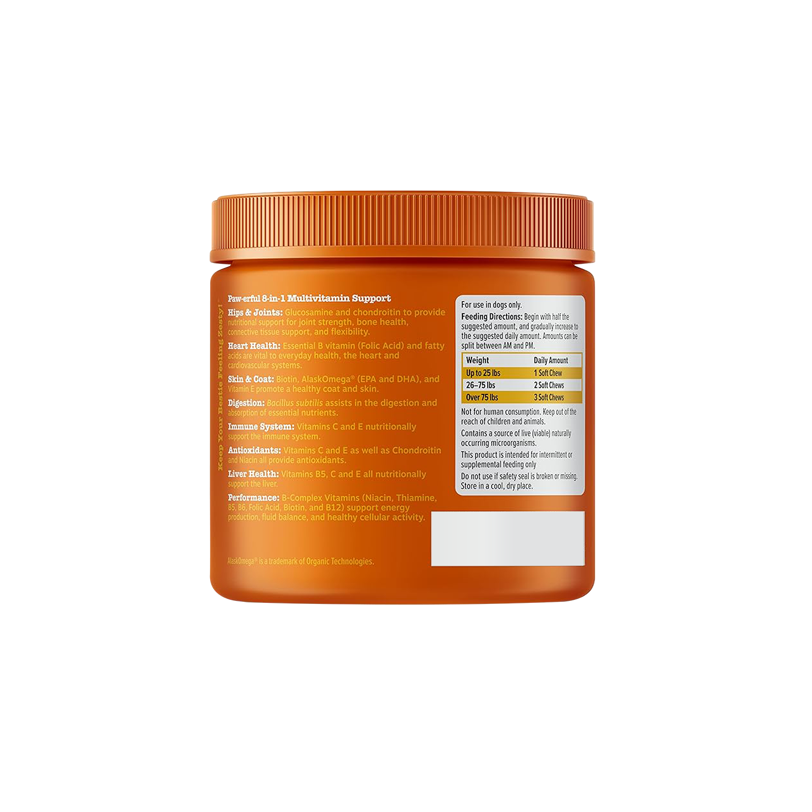 Zesty Paws 犬用8合1多功能咀嚼軟粒