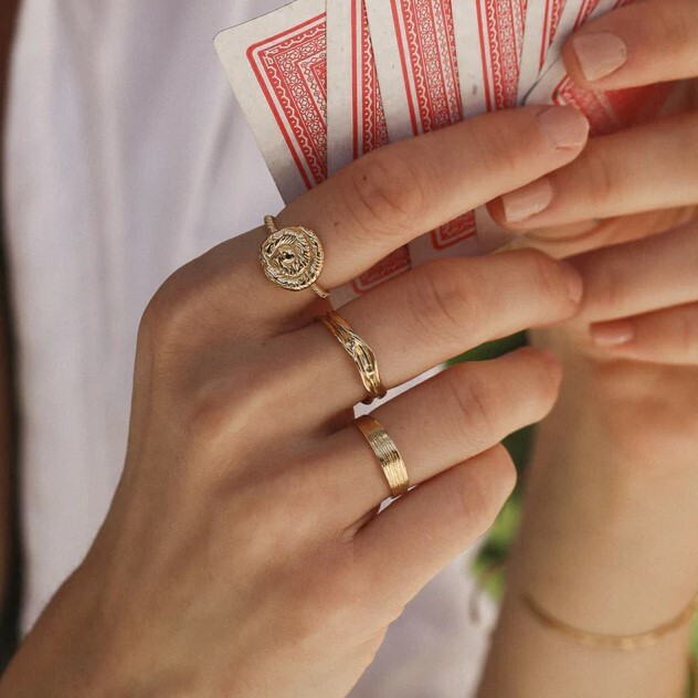 1WK0708-173 [WAEKURA] Ring Ondina Gold (A-LX-E)