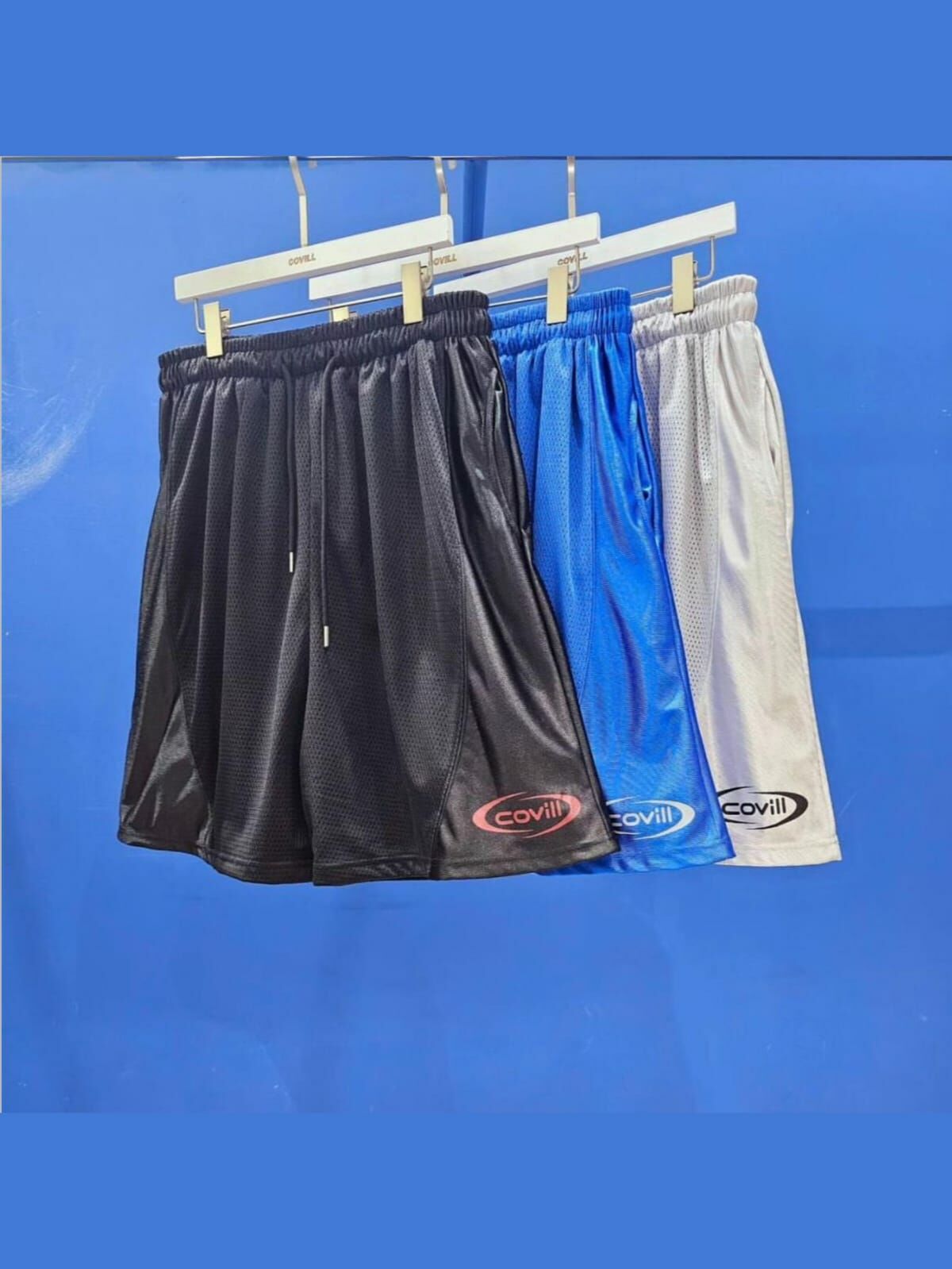 英文字圖案短褲 COVILL-115P