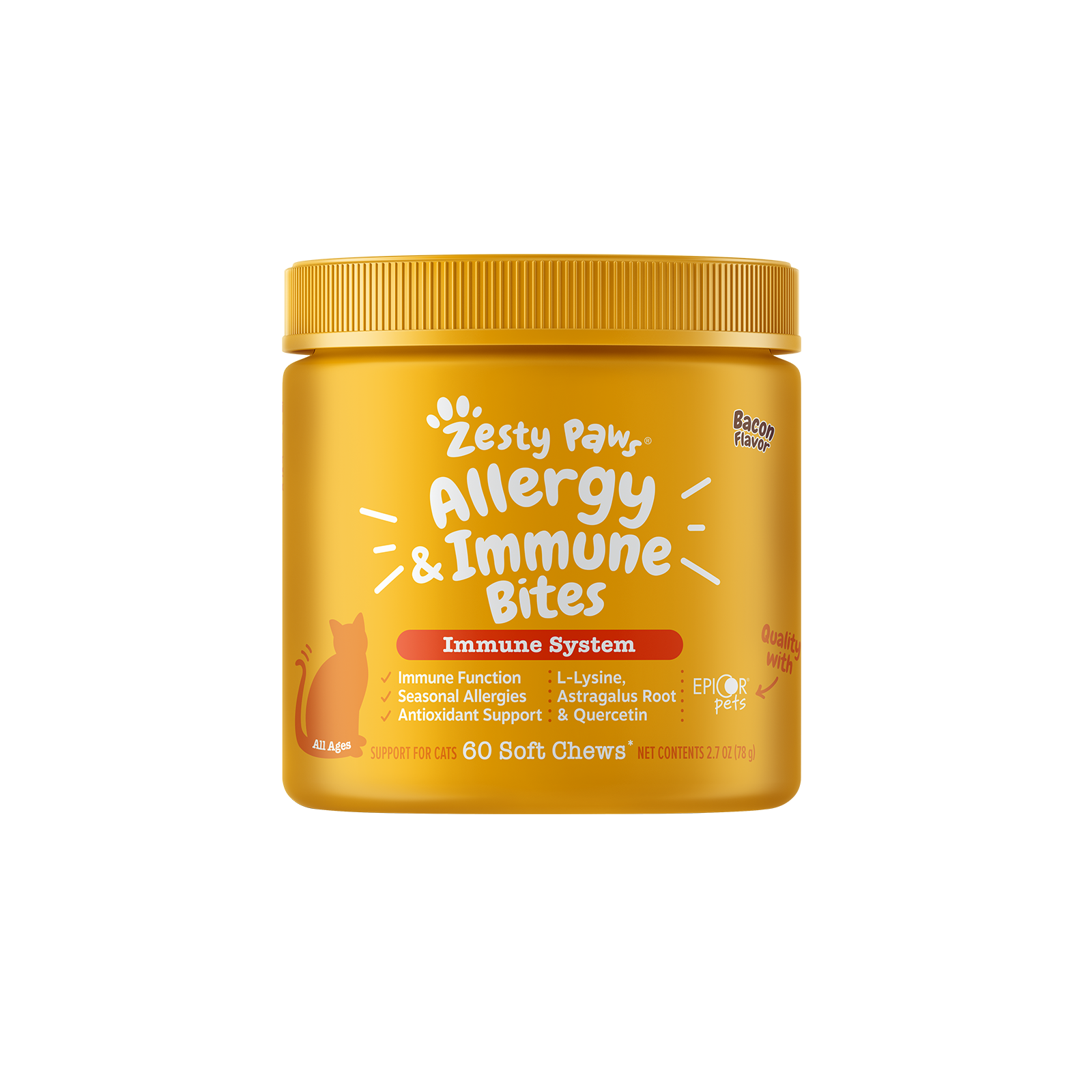 Zesty Paws 貓用抗敏免疫咀嚼軟粒