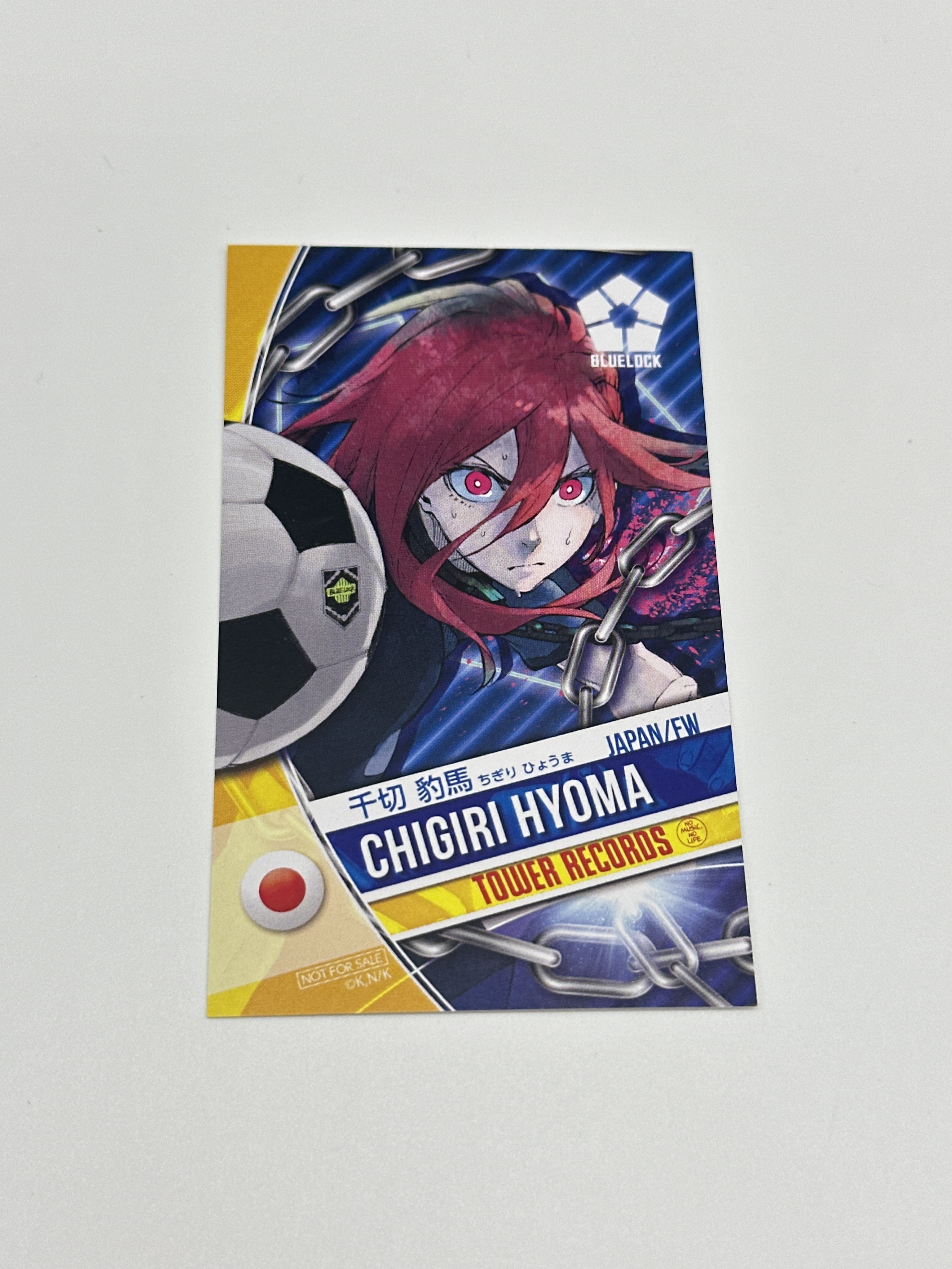藍色監獄 現貨 千切豹馬 tower records 原畫展特典卡