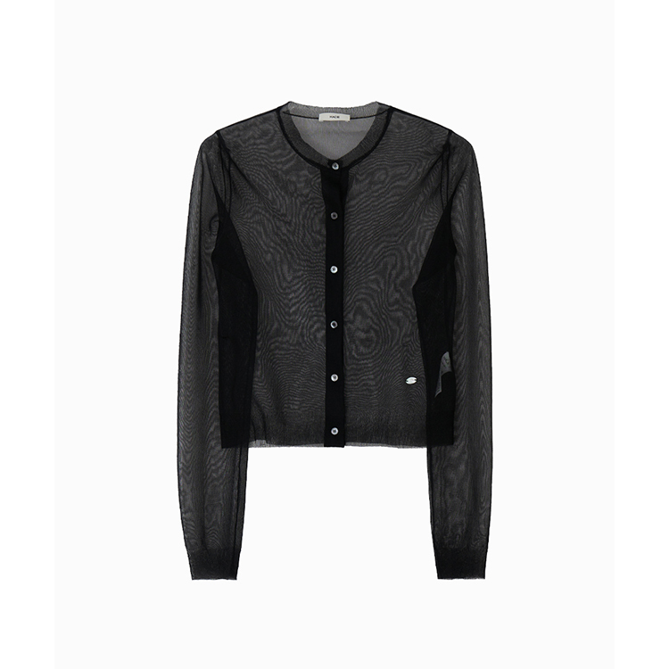 透膚針織開襟衫