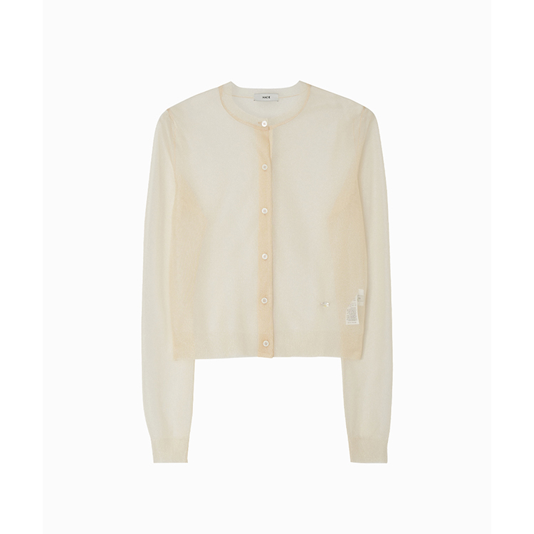 透膚針織開襟衫