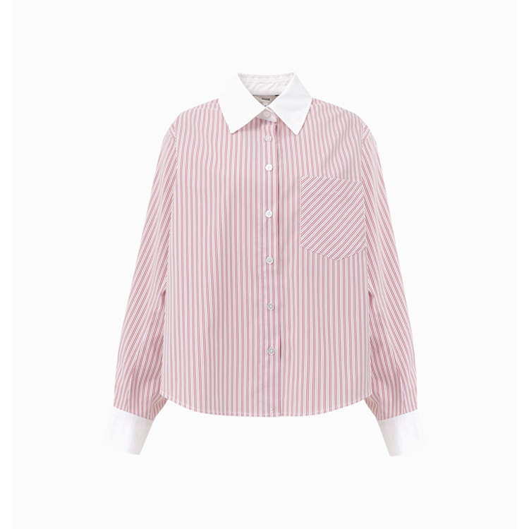 HAILEY 條紋短版襯衫