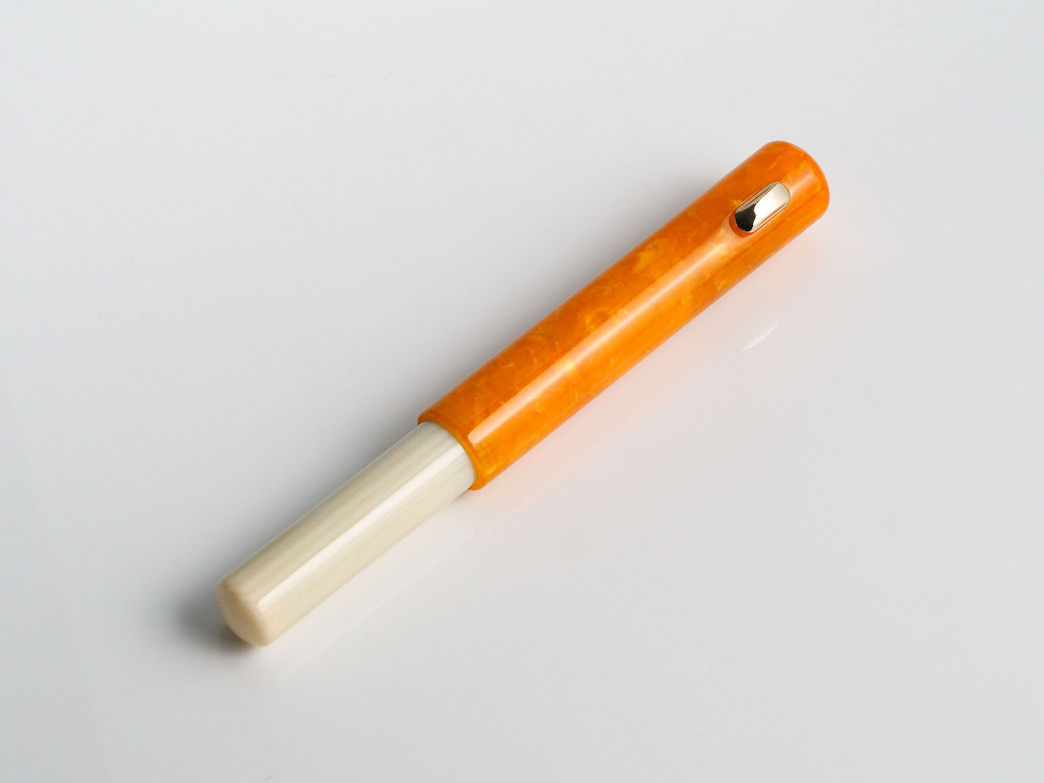 琥珀_Pencket袖珍系列_真空上墨鋼筆｜台灣 尚羽堂