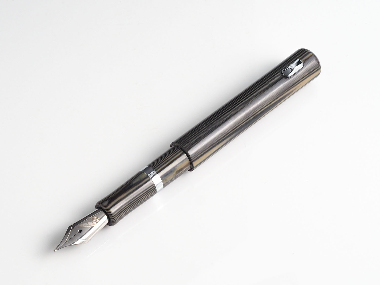 黑雲母_Pencket袖珍系列_真空上墨鋼筆｜台灣 尚羽堂