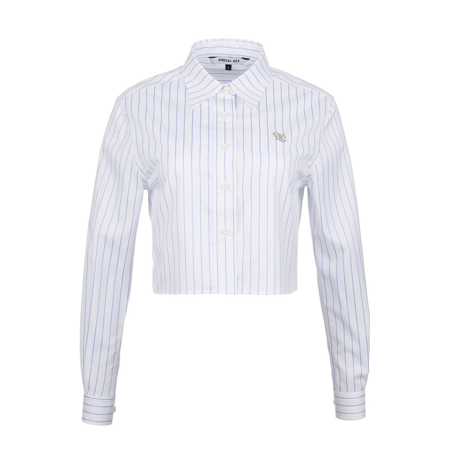 [GENERAL IDEA] WRINKLE-FREE SILKY STRIPE SHIRT