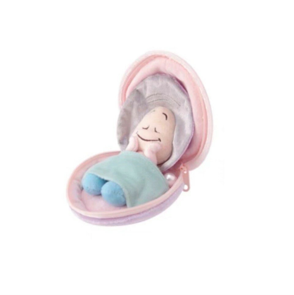 牡蠣寶寶系列 絨毛 蚌殼造型包 娃娃 玩偶 愛麗絲夢遊仙境 Alice in Wonderland -上海迪士尼商店