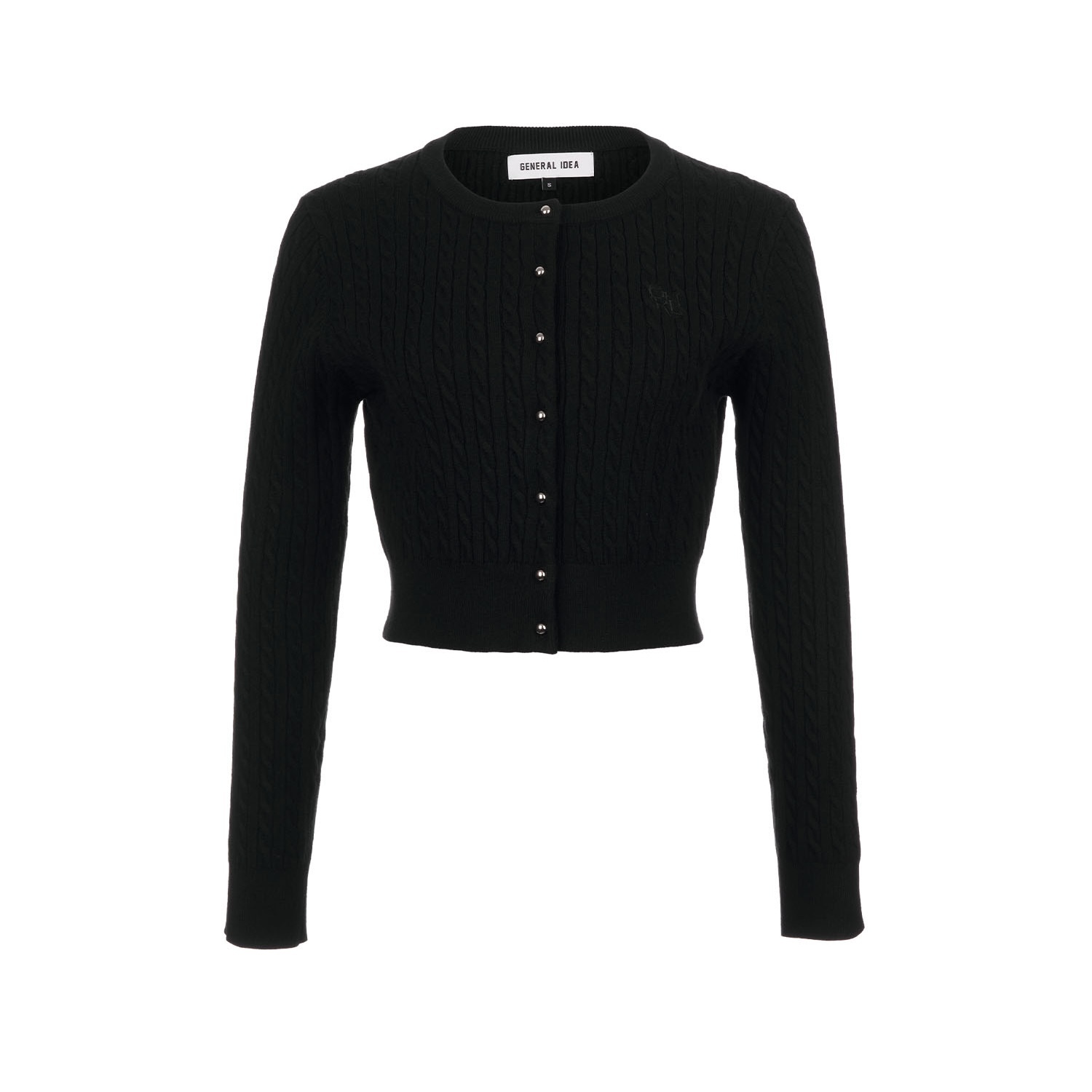 [GENERAL IDEA] ESSENTIAL CROP CABLE CARDIGAN