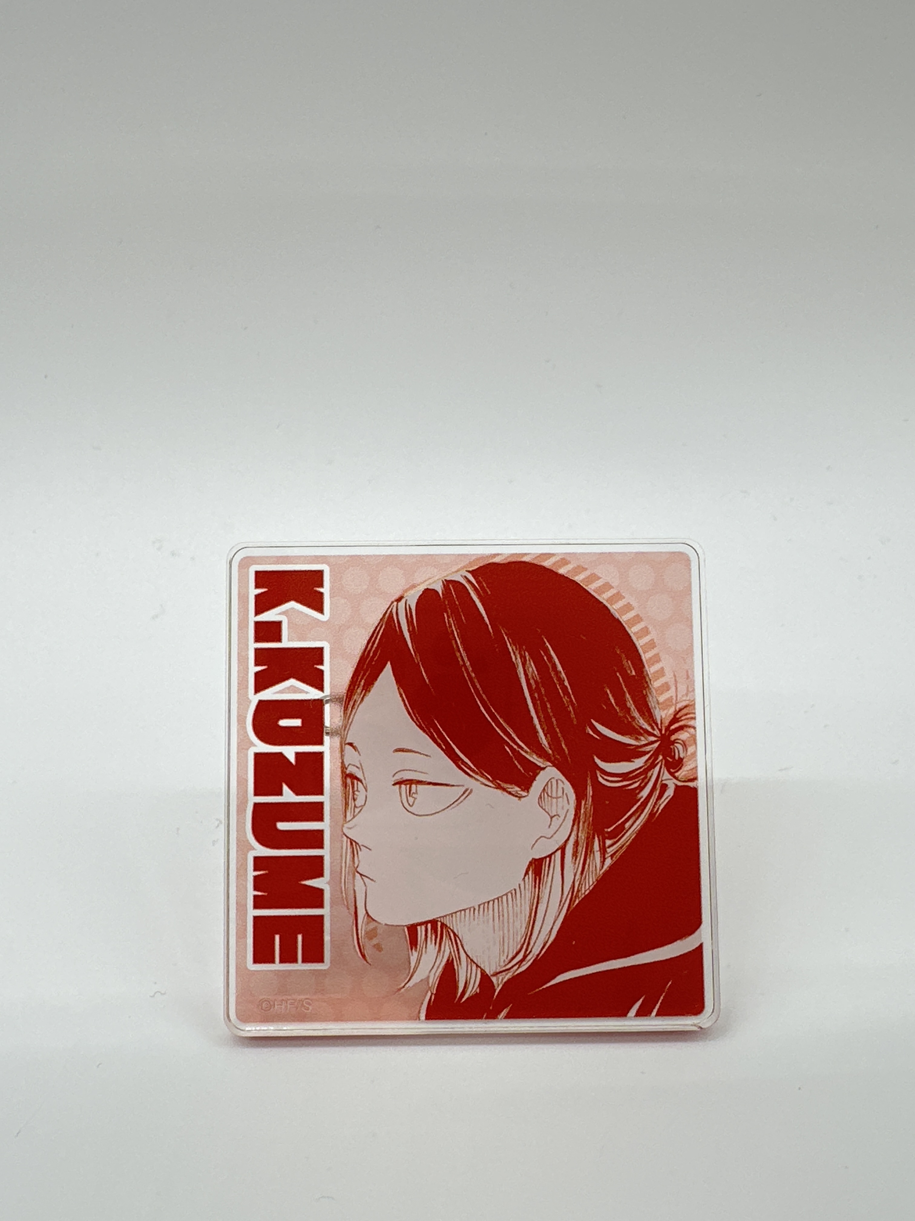 排球少年展 現貨 孤爪研磨 原畫正方形亞加力襟章夾