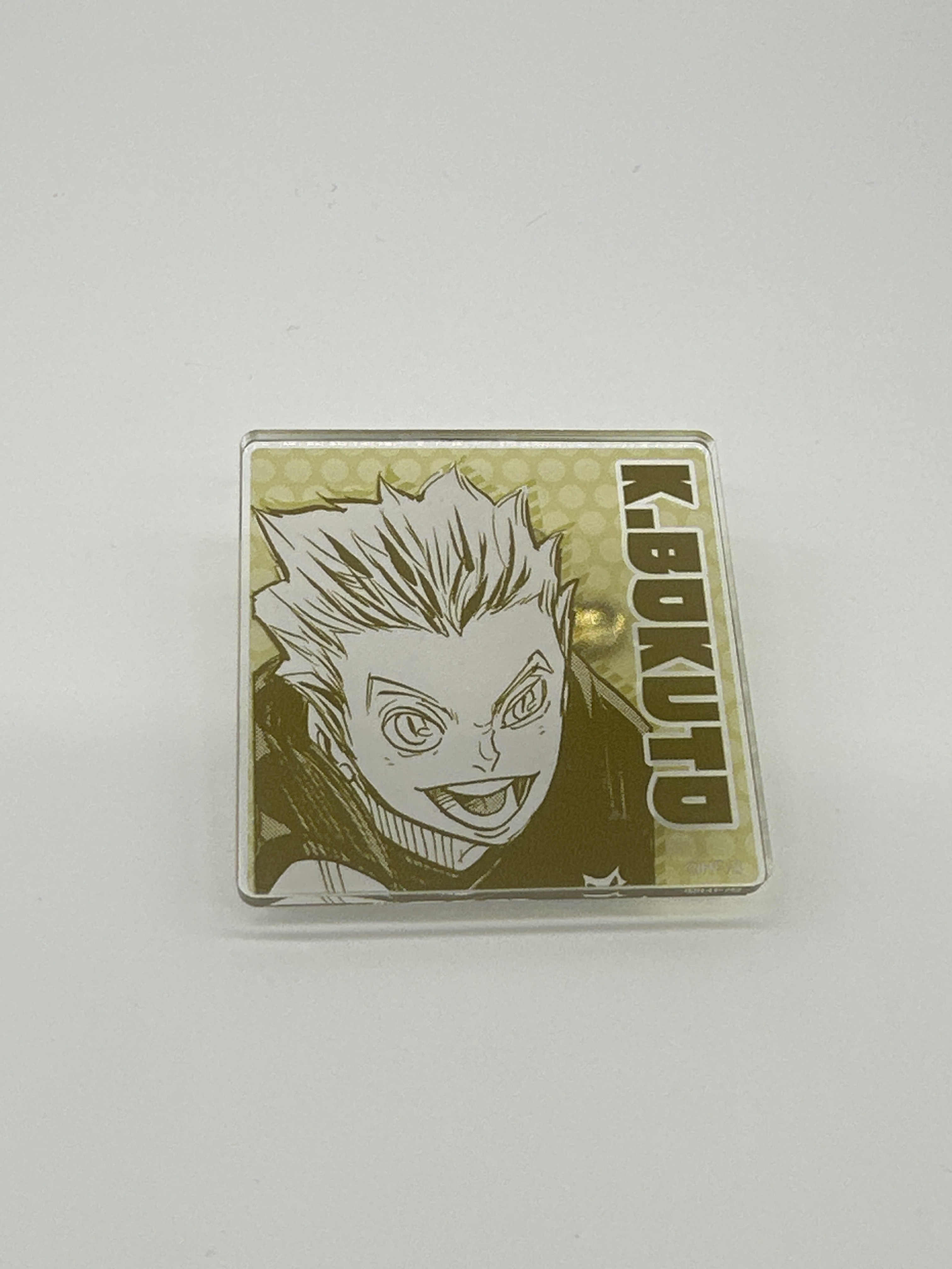 排球少年展 現貨 木兔光太郎 原畫正方形亞加力襟章夾