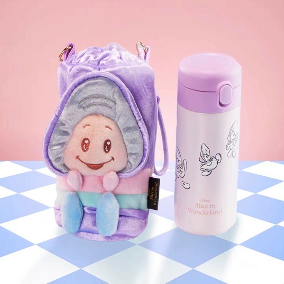 愛麗絲夢遊仙境 Alice in Wonderland 系列 牡蠣寶寶 保溫瓶+絨毛造型杯套 -上海迪士尼商店
