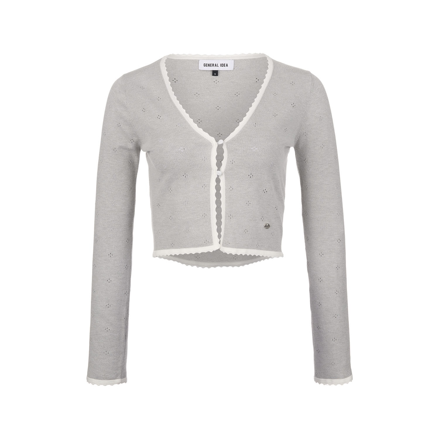 [GENERAL IDEA] LACE CROP CARDIGAN