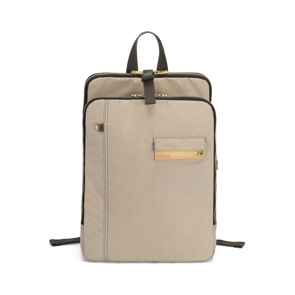 Soldier 趣淘三明治後背包-奶茶色