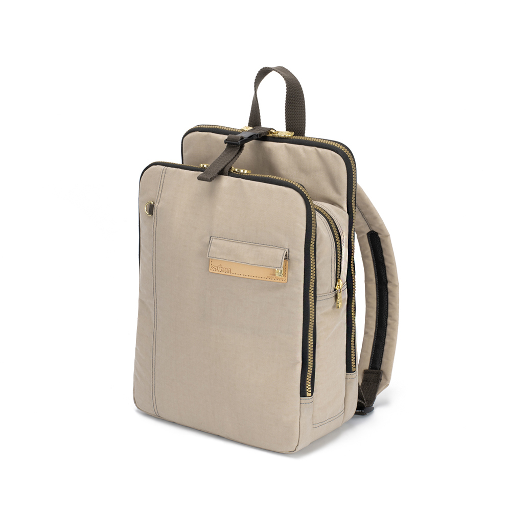 Soldier 趣淘三明治後背包-奶茶色