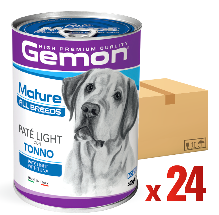 Gemon 低脂鮮吞拿魚 狗罐頭 400g (原箱24罐)