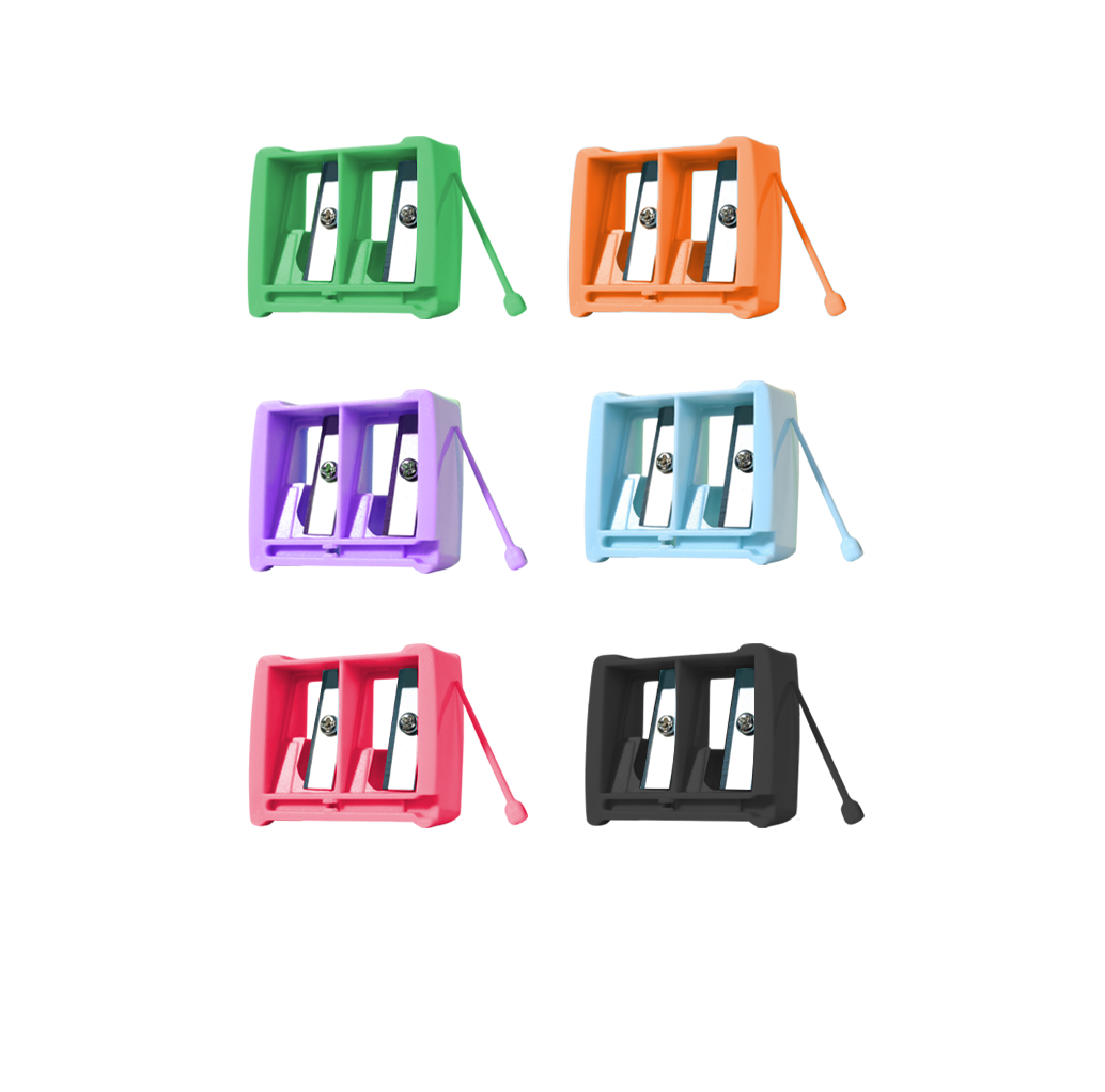 雙洞削筆器(顏色隨機)