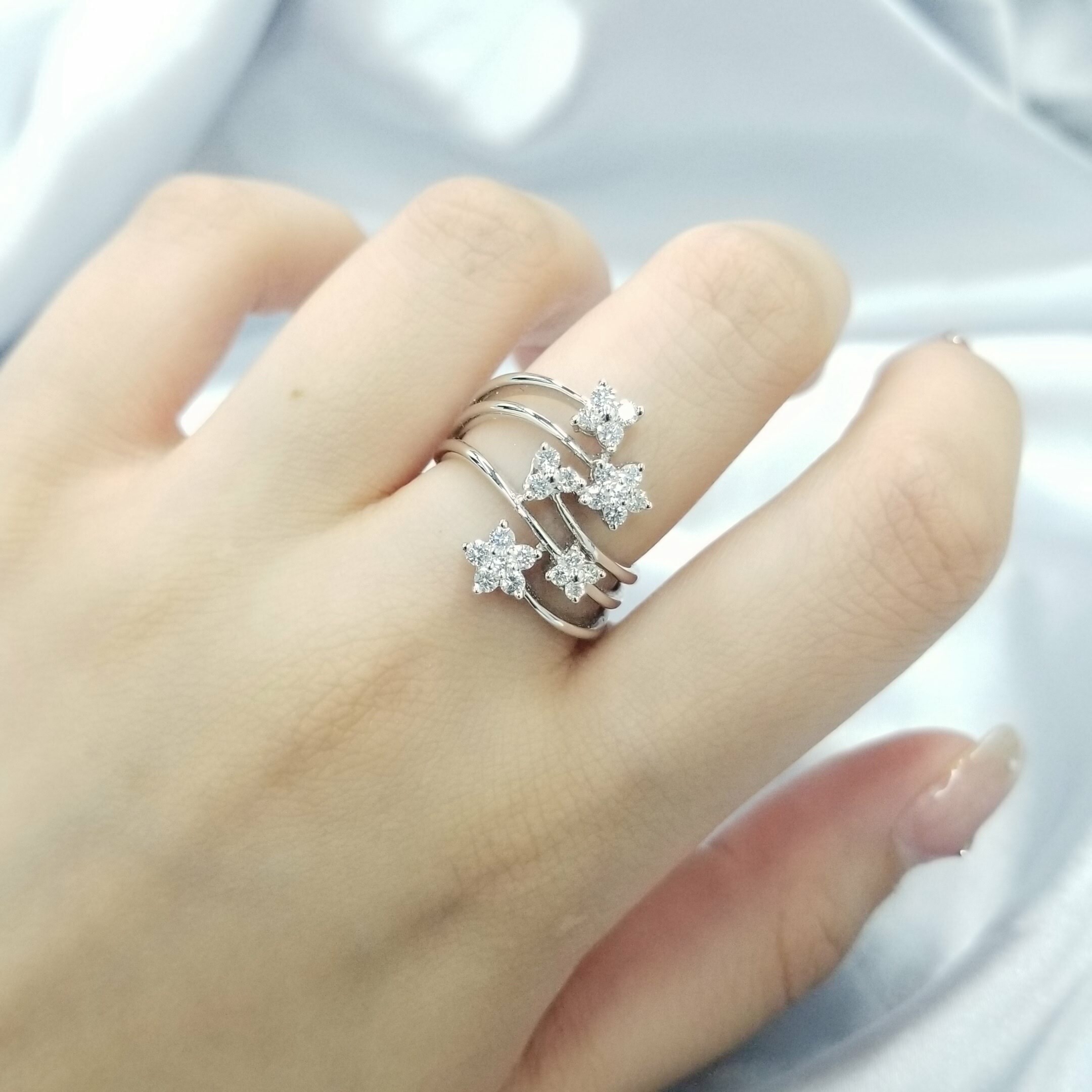 18K White Gold 0.52ct Diamond Ring