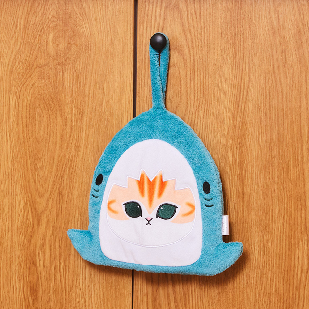 貓福珊迪擦手巾 (鯊魚款)