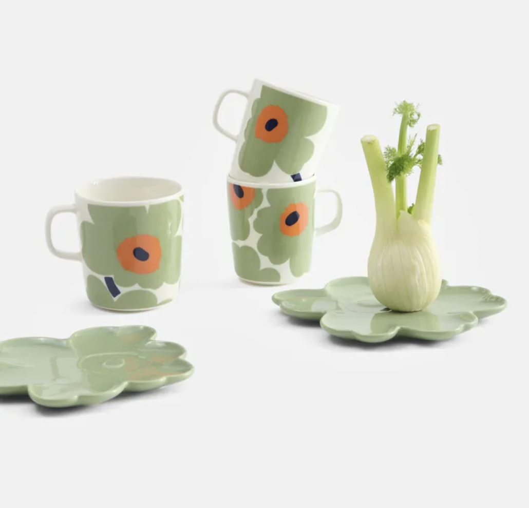 代購現貨 | marimekko 牛油果 Unikko Mug  | 2.5DL 有盒一套兩隻