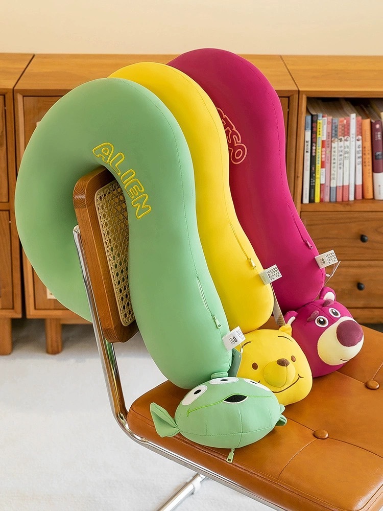 迪士尼 問號 護頸抱枕 冰絲夏涼款 午休枕