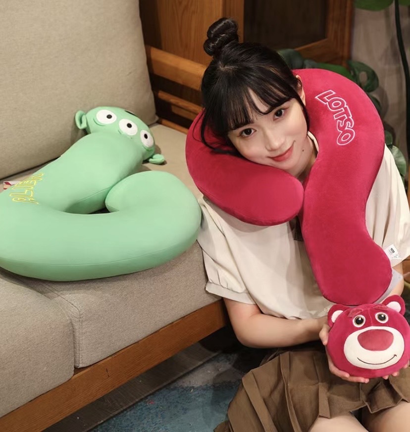 迪士尼 問號 護頸抱枕 冰絲夏涼款 午休枕