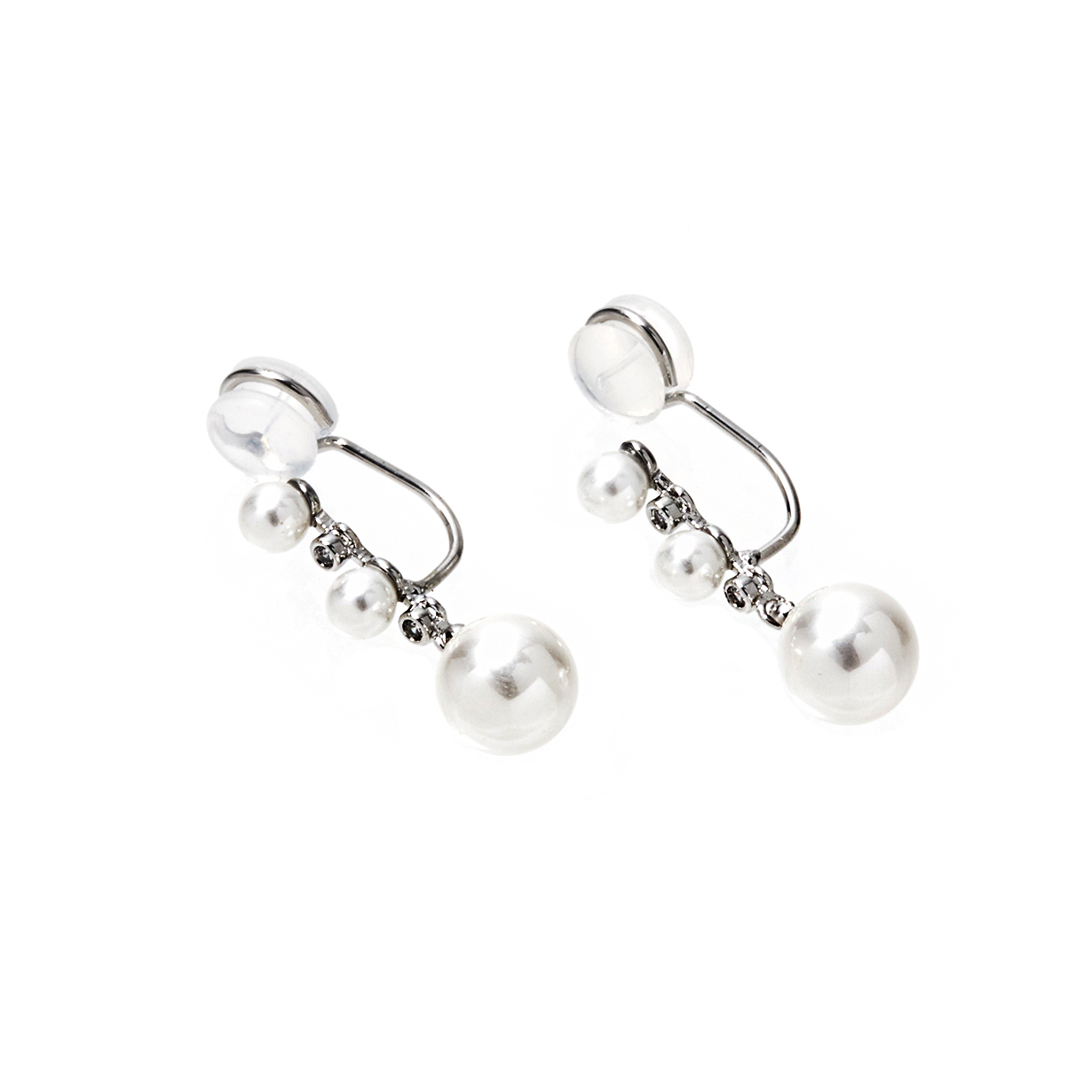 平價飾品,珍珠,夾式耳環