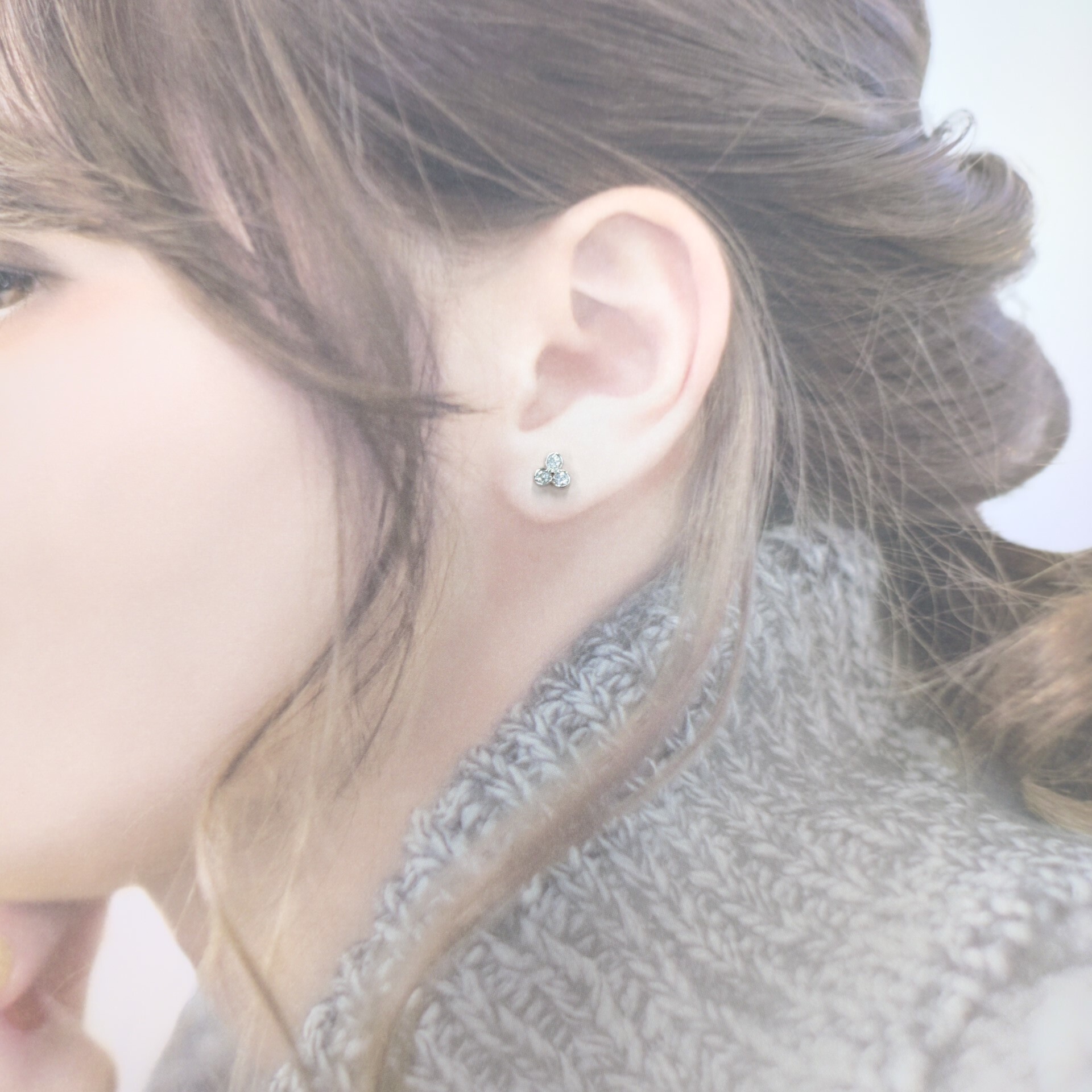 18K White Gold 0.36ct Diamond Earrings