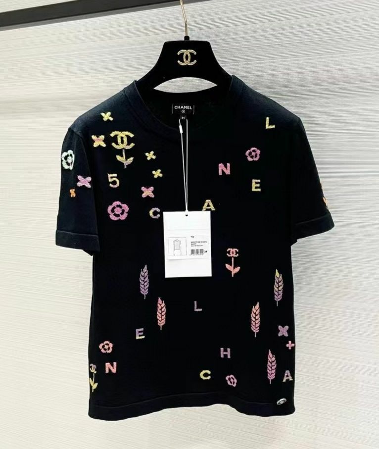 Chanel Cashmere T-shirt 2022P Chanel Cashmere T-shirt 2022P