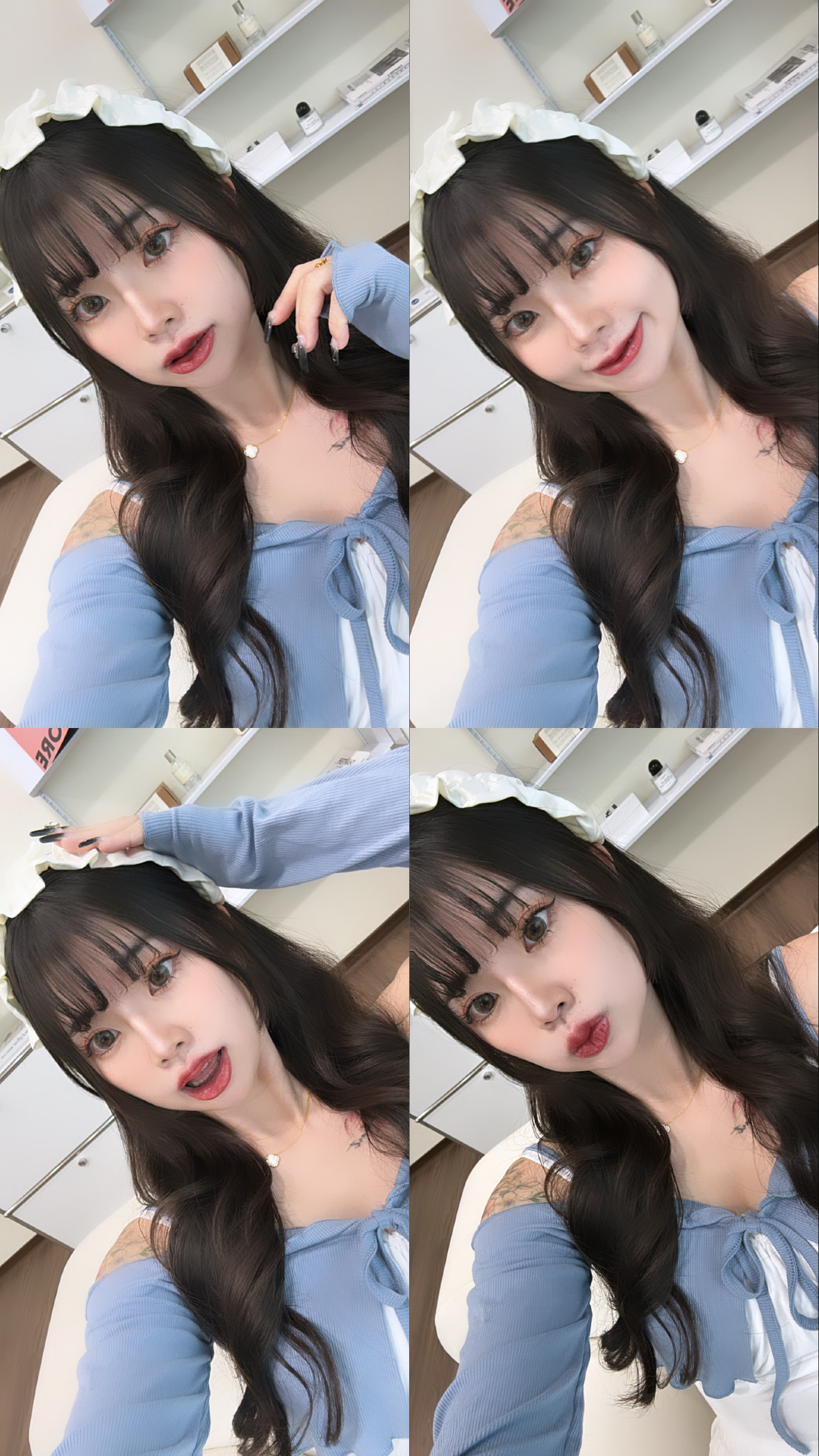 甜美奶油花髮箍🧁